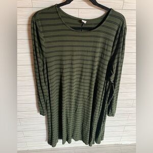 Old navy Striped Green long Sleeve Top